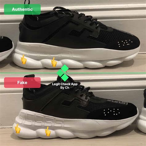 versace chain reaction sneakers real vs fake|Versace chain reaction sneakers price.